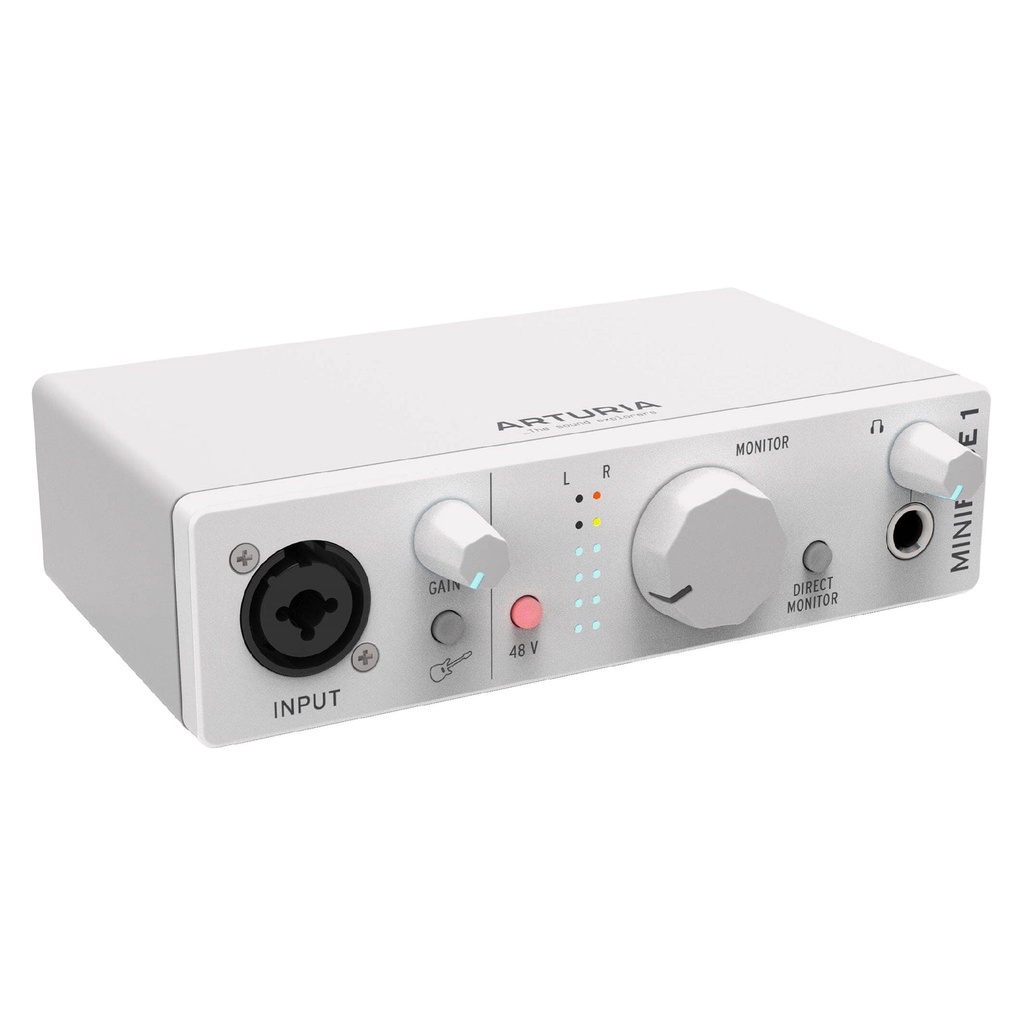 Arturia Mini Fuse 1 - Màu trắng - Soundcard thu âm, livestream chất lượng cao