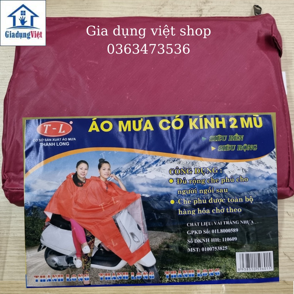 Áo Mưa Cánh Dơi 2 Đầu Thành Long Siêu Bền Siêu Rộng