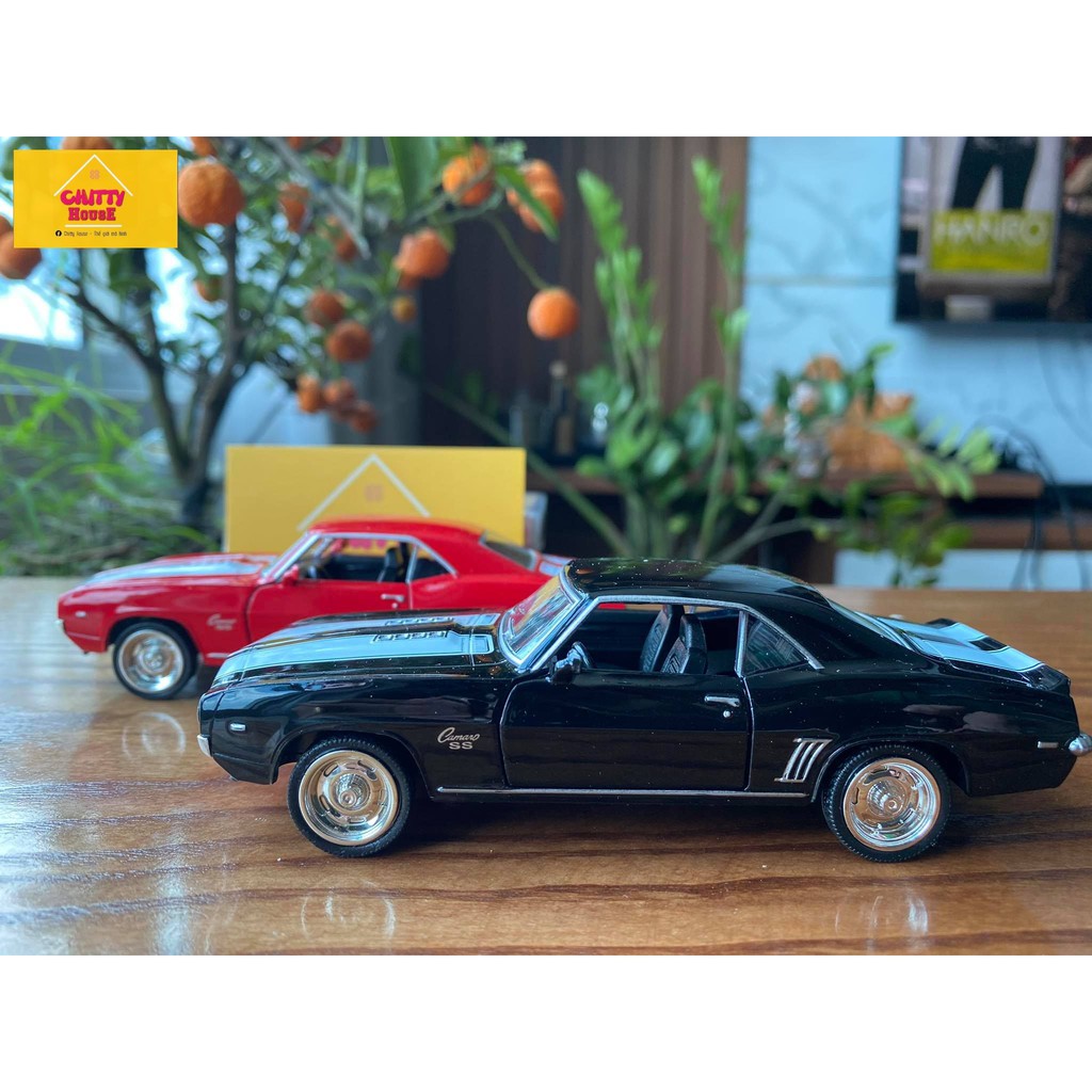 Mô hình ô tô kim loại Chevroles Camaro 1969 tỷ lệ 1:36 dùng trang trí, bộ sưu tập, đồ chơi cho bé