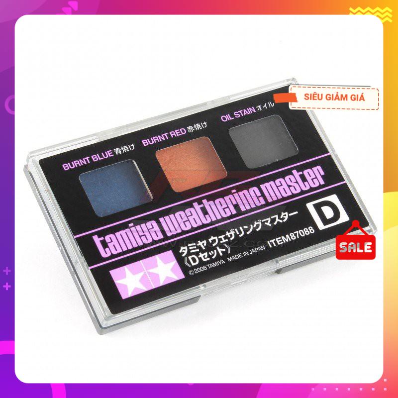 Bộ màu TAMIYA 87088 Weathering Master Set D (Burnt Blue, Burnt Red, Oil Stain)