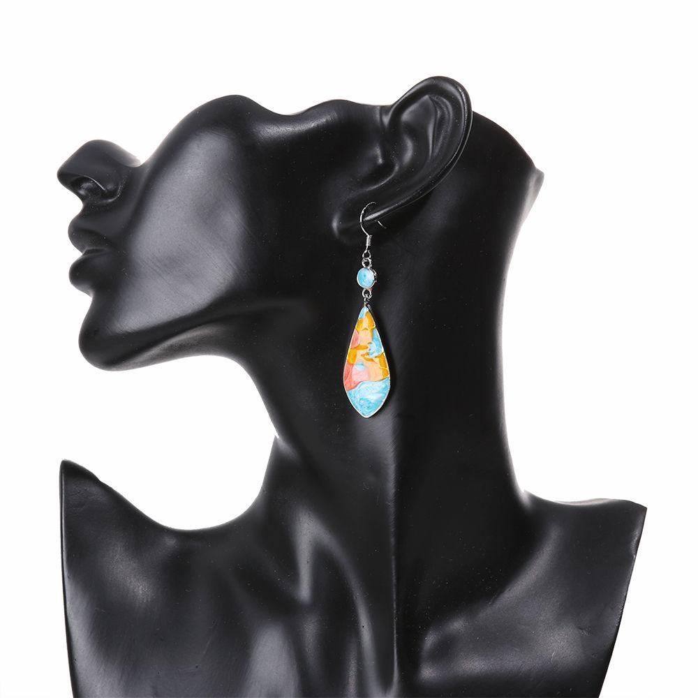 1 Đôi Bông Tai Đá Opal Thời Trang