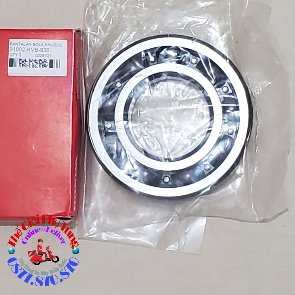 Bạc đạn dên lớn Air Blade (AB 110) zin Honda nhập khẩu Indonesia - 91002-KVB-930