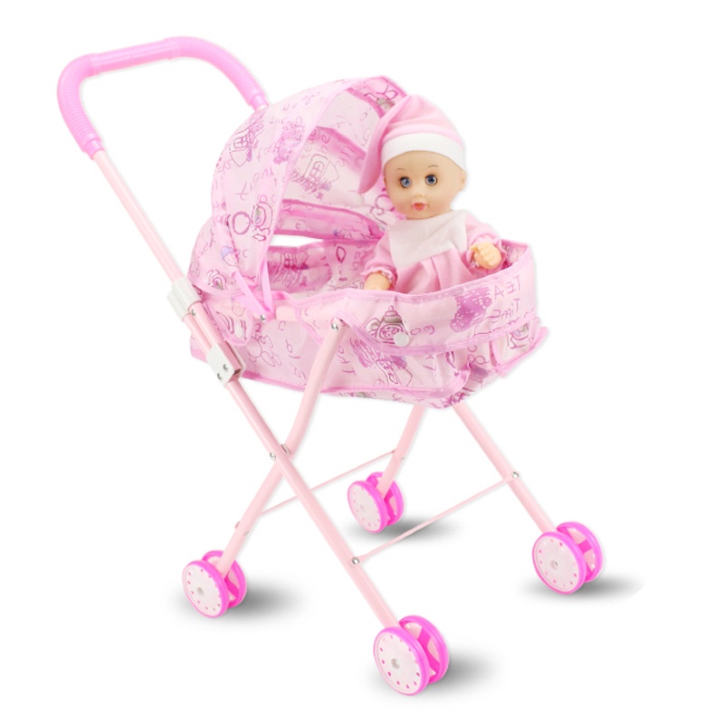Búp Bê Công Chúa Kèm Nôi Đẩy  Cao Cấp Size Đại
