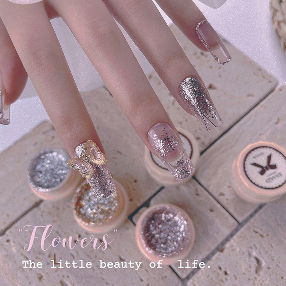 OCEANMAP Gel Sơn Móng Tay Bạch Kim Tuyến Bán Vĩnh Viễn DIY