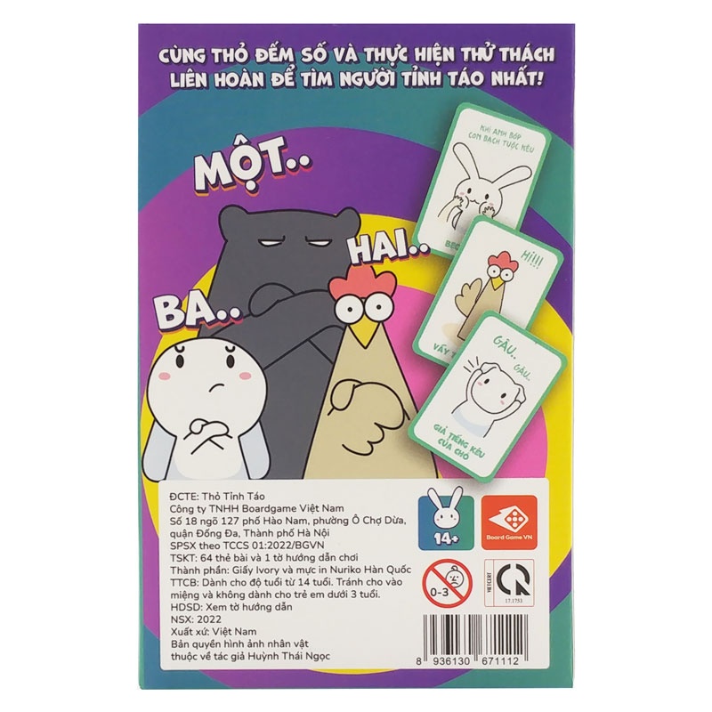 Boardgame Thỏ Tỉnh Táo