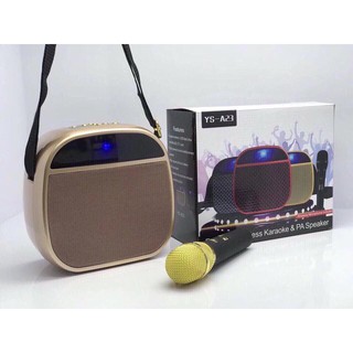 Loa kèm míc hát karaoke mini ys-a23 - huco việt nam