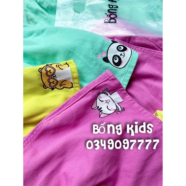 Chân Váy Kaki Bé Gái In Hình Cute GÊ