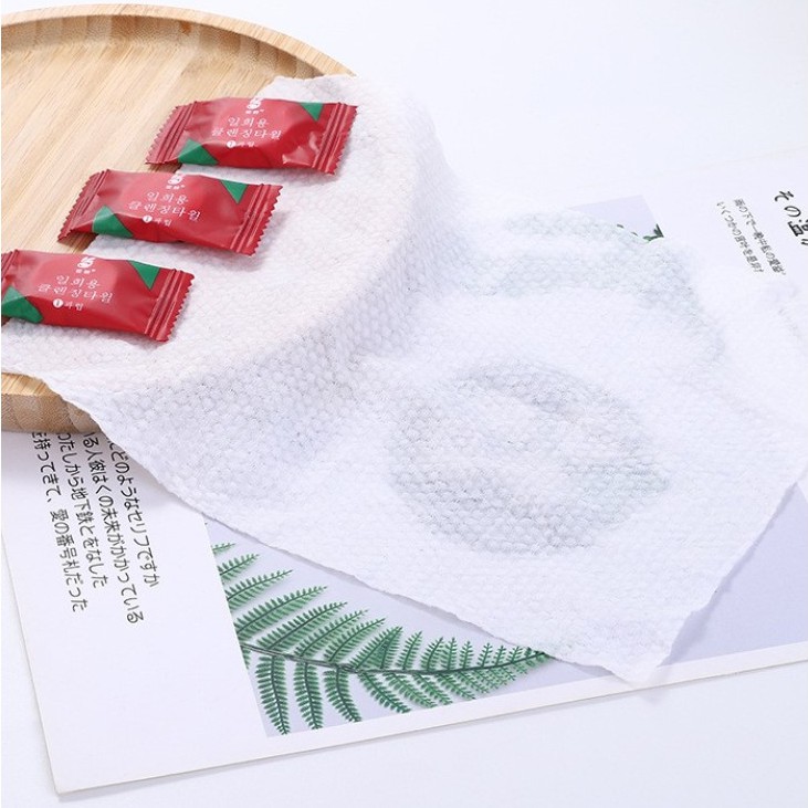 Sỉ 10 bịch 20 viên khăn nén đỏ (SP081523)