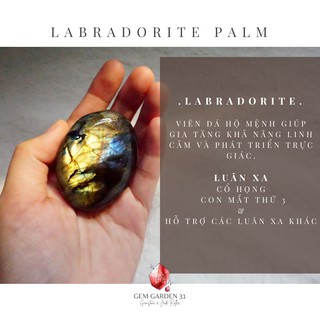 Đá Thanh Tẩy - Đá xà cừ -  Labradorite Palm
