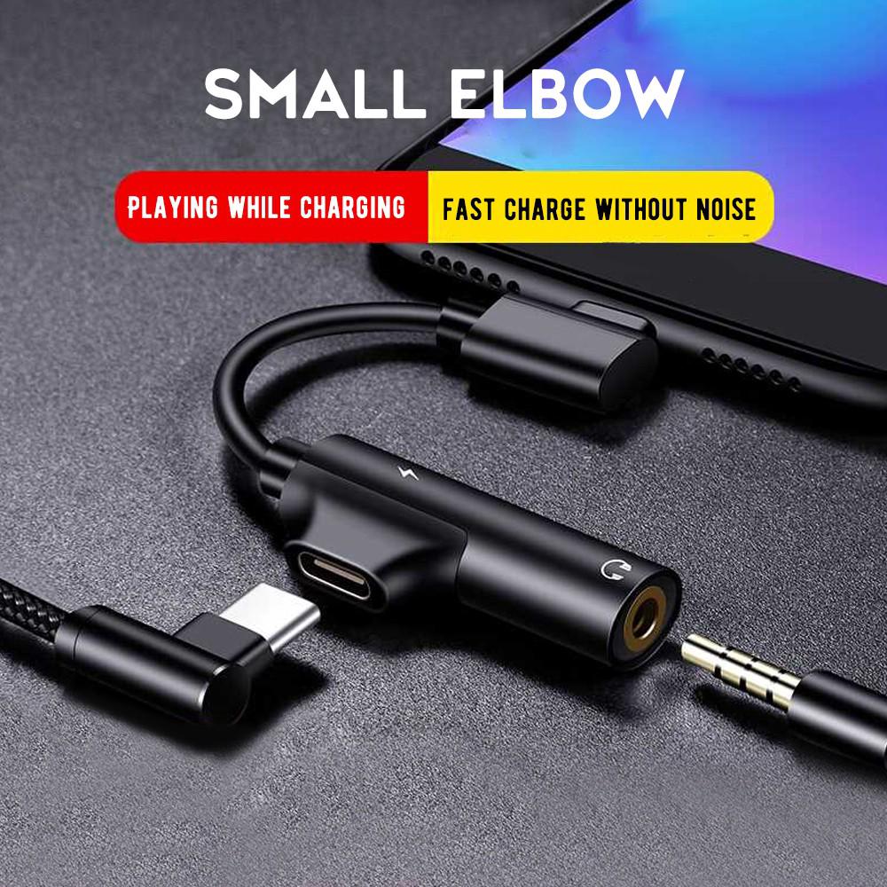 Dây cáp chuyển đổi âm thanh tai nghe 3.5mm loại C dành cho điện thoại Andorid