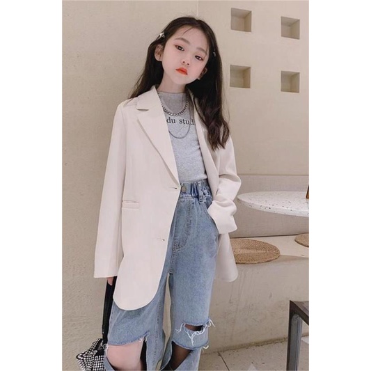 Áo khoác Blazer dáng ngắn thiết kế trẻ trung hợp thời trang