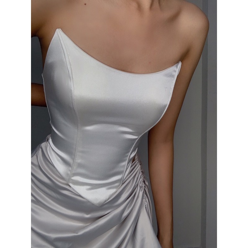 corset 2 lớp có mút,và gọng sẵn,đan dây phía sau -NINISESI