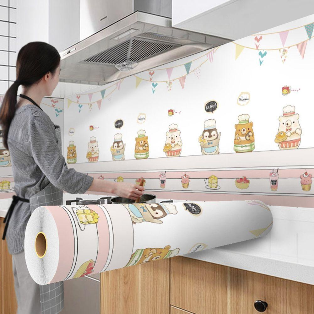 YIYU Giấy Dán Tường Bằng Chất Liệu Nhôm Kích Thước 60x300cm Tự Dính Dùng Trang Trí Phòng Ngủ / Tủ Lạnh / Nhà Bếp