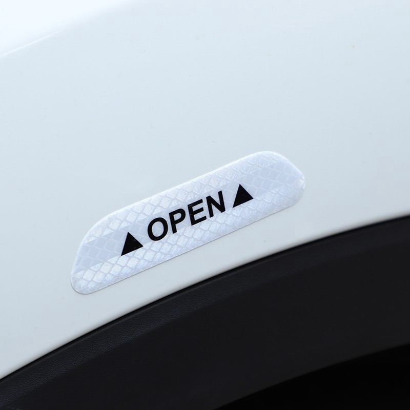 Bộ 4 Miếng Dán Phản Quang Cảnh Báo An Toàn Cho Cửa Xe Hơi | BigBuy360 - bigbuy360.vn