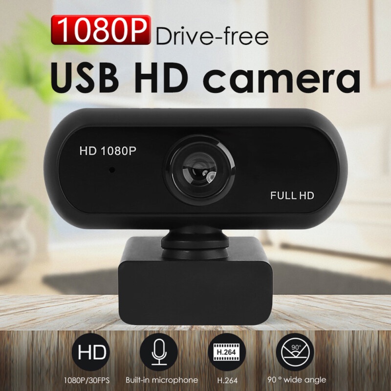 Webcam Full HD 1080P Camera Cho Máy Tính, Có Mic 1080p Cho Laptop Học Online Qua ZOOM, Trực Tuyến- Hội Họp Rõ Nét