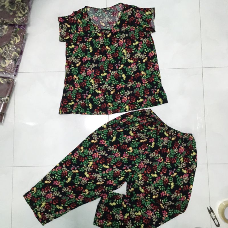 Đồ bộ tole lanh nữ size 40-75kg quần dài tay ngắn | BigBuy360 - bigbuy360.vn