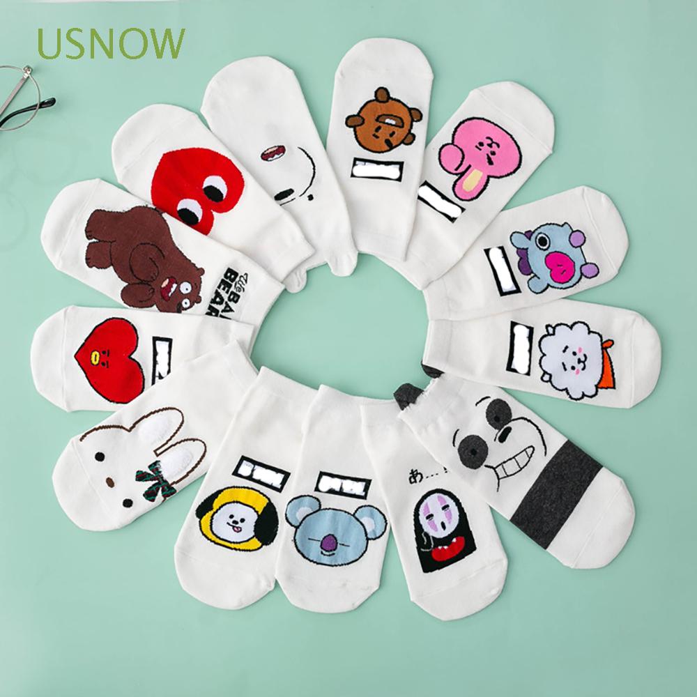 Tất Nữ Mềm Mại Co Giãn In Hình Hoạt Hình Đáng Yêu
