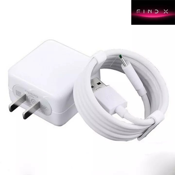 Bộ sạc nhanh VOOC cho điện thoại OPPO Find X, R17 Pro, R17 / OPPO, K20, Note 8, Note 8 Pro,... chân Type-C đời mới