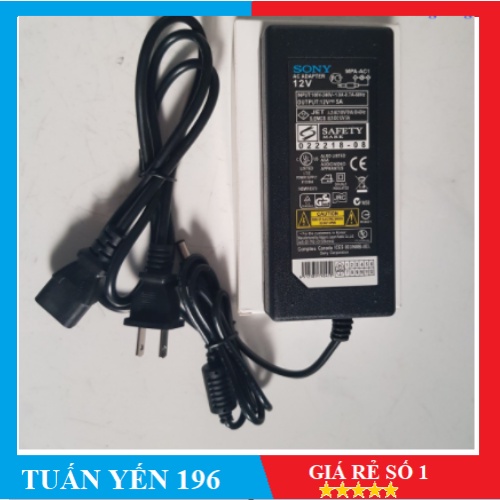 Nguồn led Sony 5A 12V đổi điện 220V Sang12V giá tốt (Adapter)