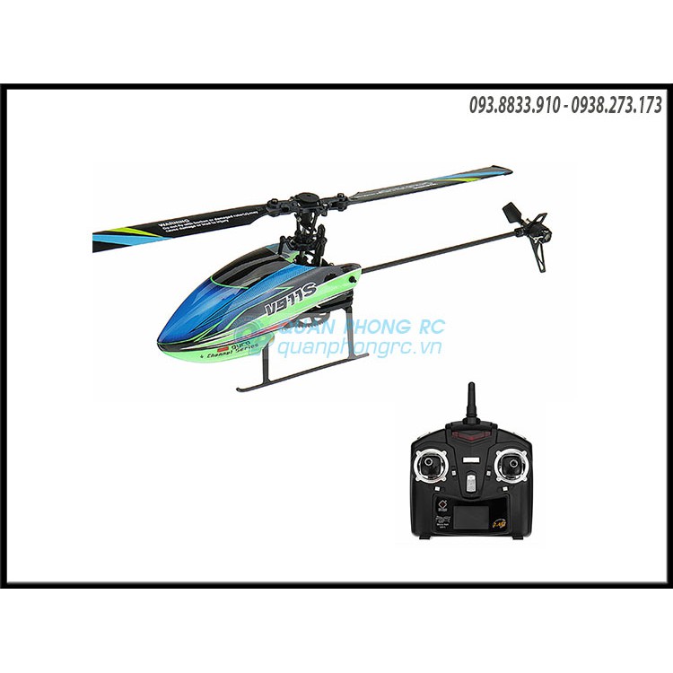 [Mã LIFE0503TOYS1 giảm 10% đơn 150k] Máy bay trực thăng WLtoys V911S 2.4G 4CH 6-Aixs Gyro Flybarless