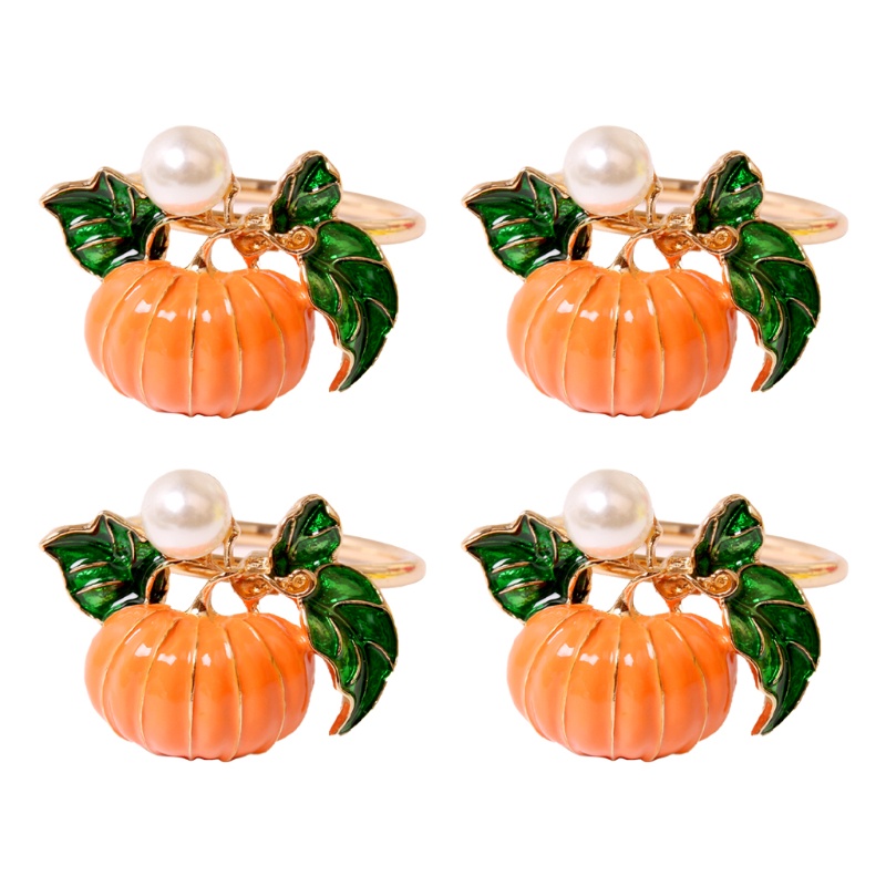 Set 4 / 6 Vòng Giữ Khăn Ăn Họa Tiết Halloween