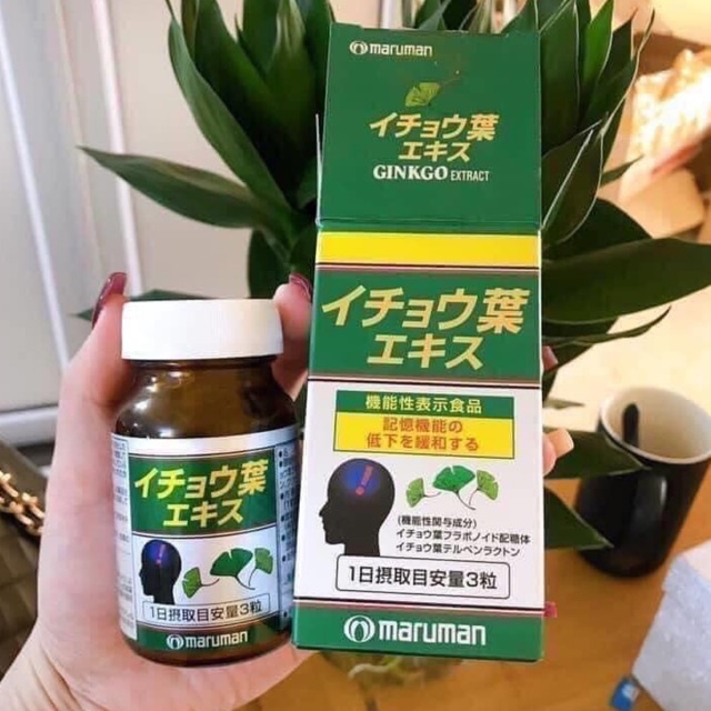 Viên uống bổ não Maruman Ginkgo Biloba Nhật Bản 100 viên và 200 viên
