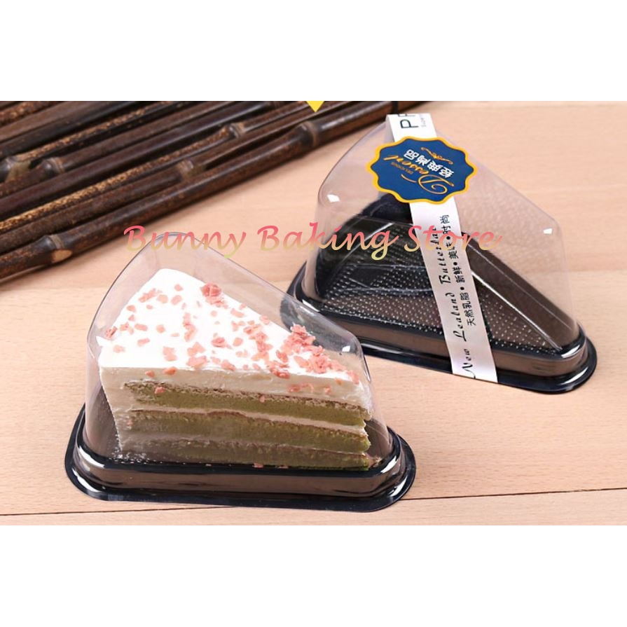 Hộp nhựa Pet tam giác đựng bánh kem A03 (set 10 bộ)