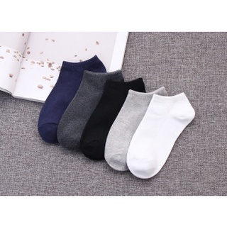 Combo 10 đôi tất vớ cổ ngắn thoáng khí khử mùi trắng đen xám