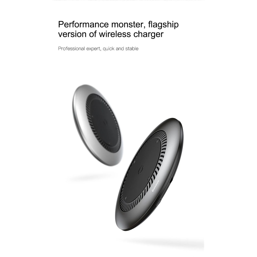 Đế sạc nhanh không dây tích hợp quạt hút tản nhiệt Baseus - Thiết kế thông Minh - An Toàn - Tiện Lợi - Chính Hãng