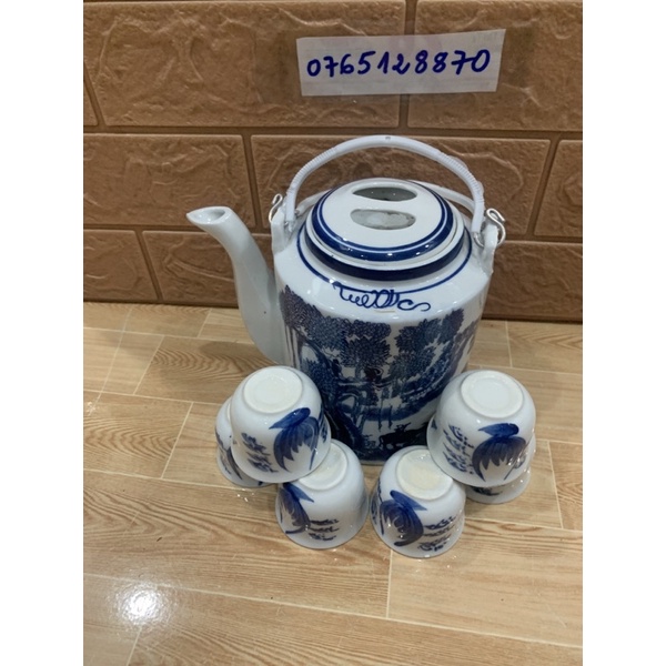 Bộ bình trà 1l 500 ml và 6 tách