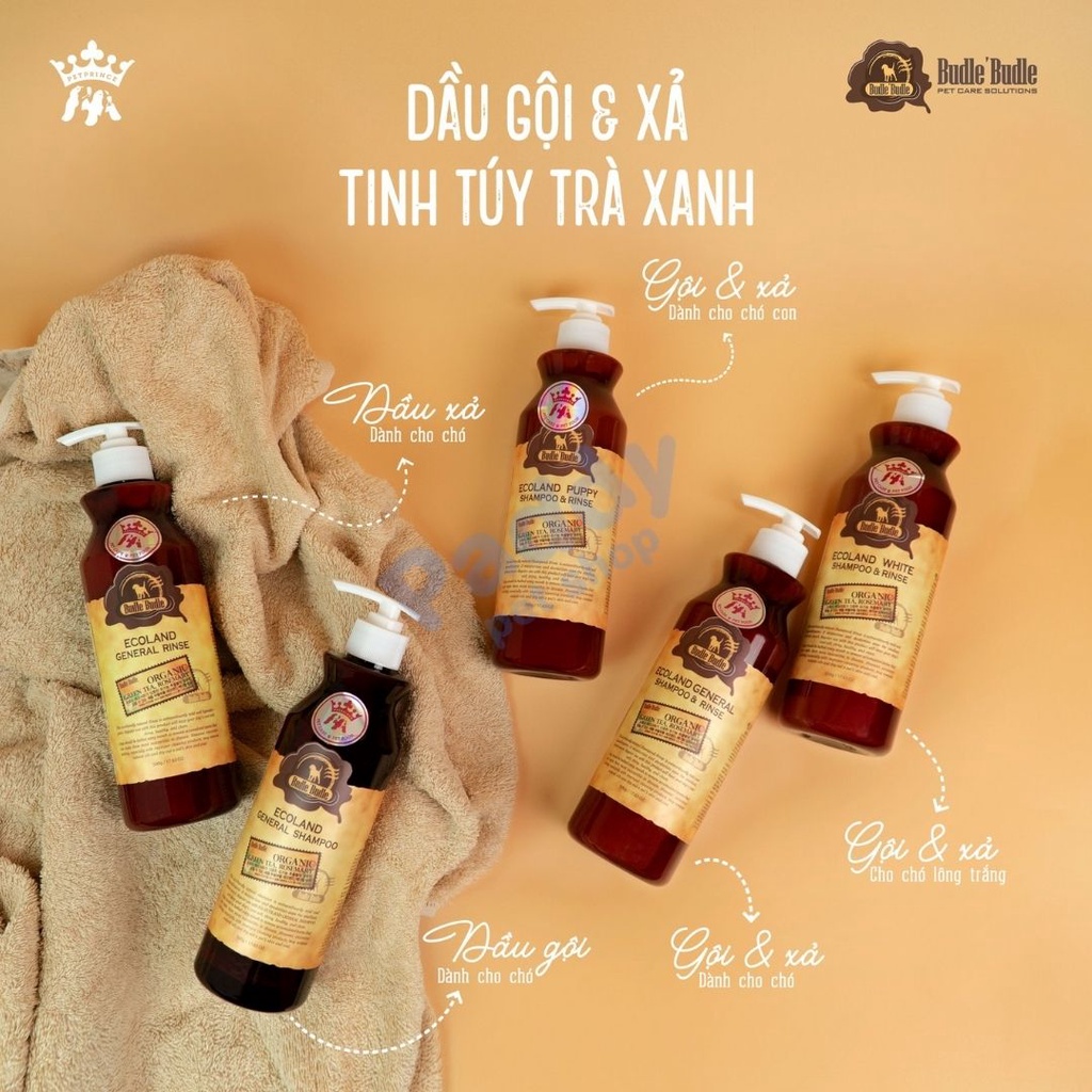 Sữa Tắm Hữu Cơ Cho Chó Budle Ecoland 500g