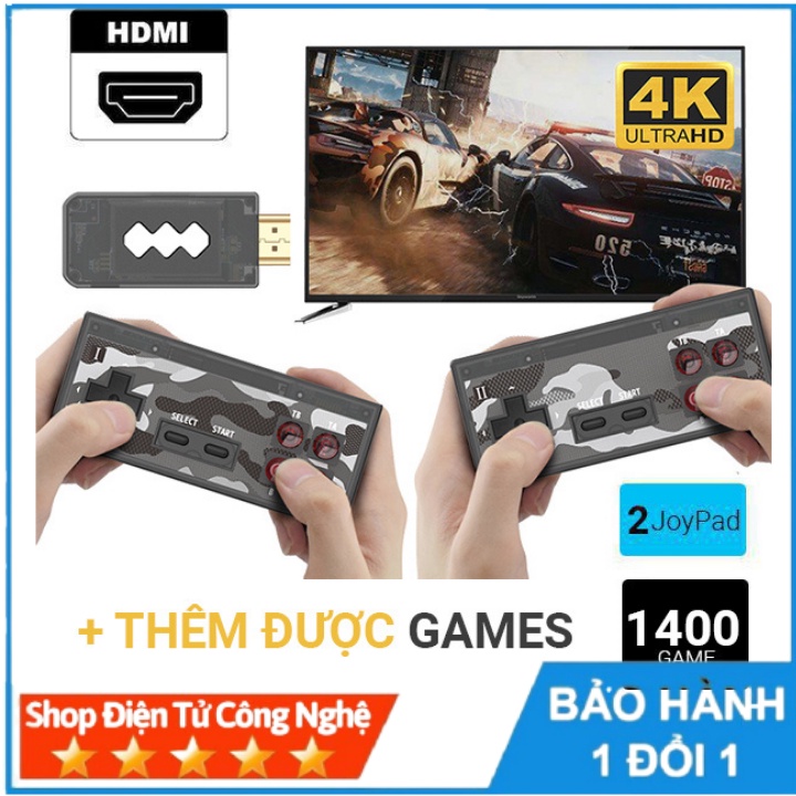 Máy chơi game HDMI Y2 4K  tích hợp 568 trò chơi cổ điển- điểu khiển không dây đầu ra HDMI