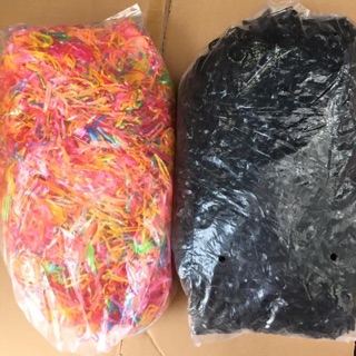 Dây chun buộc tóc 1kg (màu và đen)