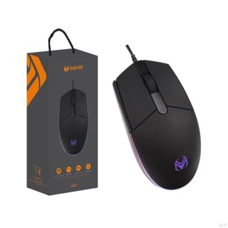 Chuột máy tính có dây, mouse Mixie M02 chuyên game có led RGB