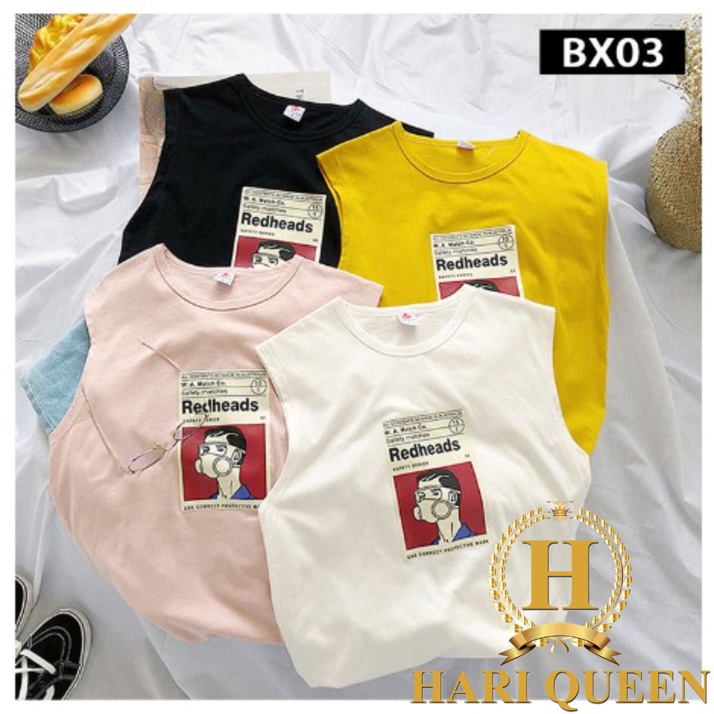 Áo tanktop Red ô vuông đỏ HARI0520