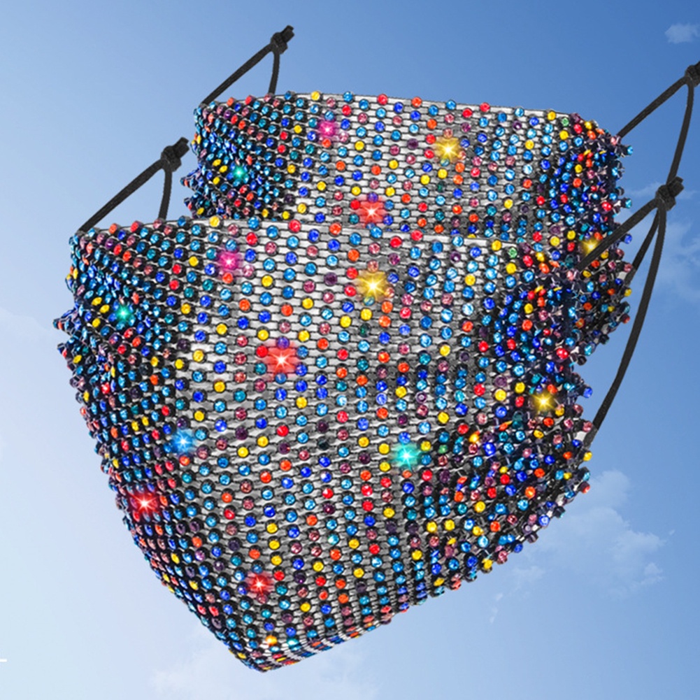 Khẩu Trang Đính Đá Chống Bụi Nhiều Màu Sắc Thời Trang Cho Nam Nữ