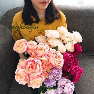 Hoa giả- Chùm Hoa Hồng Pháp 10 bông
