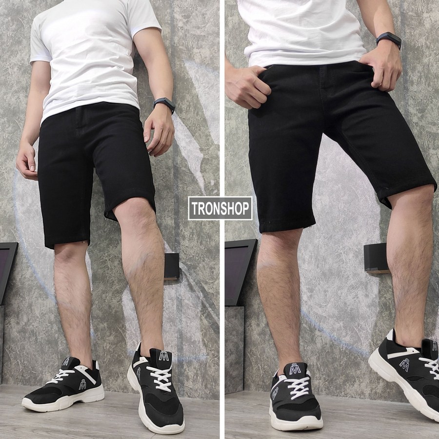 Quần short jean nam TS169 vải chất đẹp không phai màu đẹp Tronshop