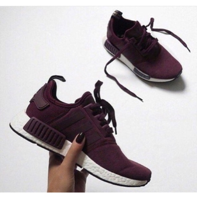 |Có sẵn| Giày N. NMD R1 màu đỏ đô