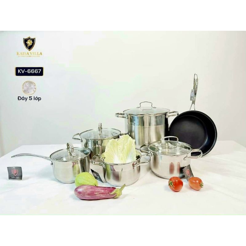 BỘ 6 NỒI CAO CẤP KV-6667 CỦA KAISA VILLA,
