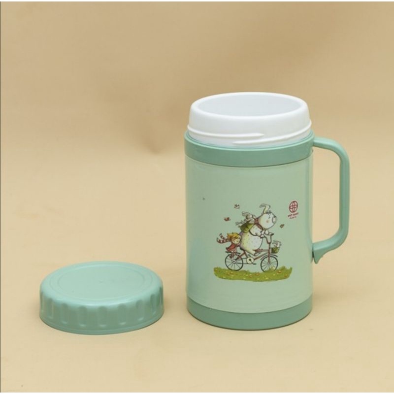 Ca Giữ Nhiệt Việt Nhật (Mã 6106/6107/6108) Size 350ml, 500ml, 750ml- Ca Giữ Nhiệt Thức Ăn, Cốc Giữ Ấm, Bình Ủ Nhiệt