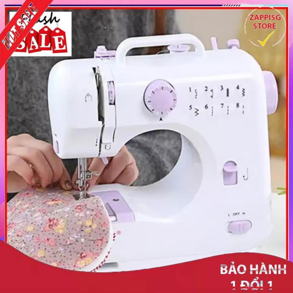 Sale Máy may mini, Máy khâu gia đình - Máy may mini gia đình 12 kiểu may FHSM 505A đầy đủ phụ kiện kèm theo