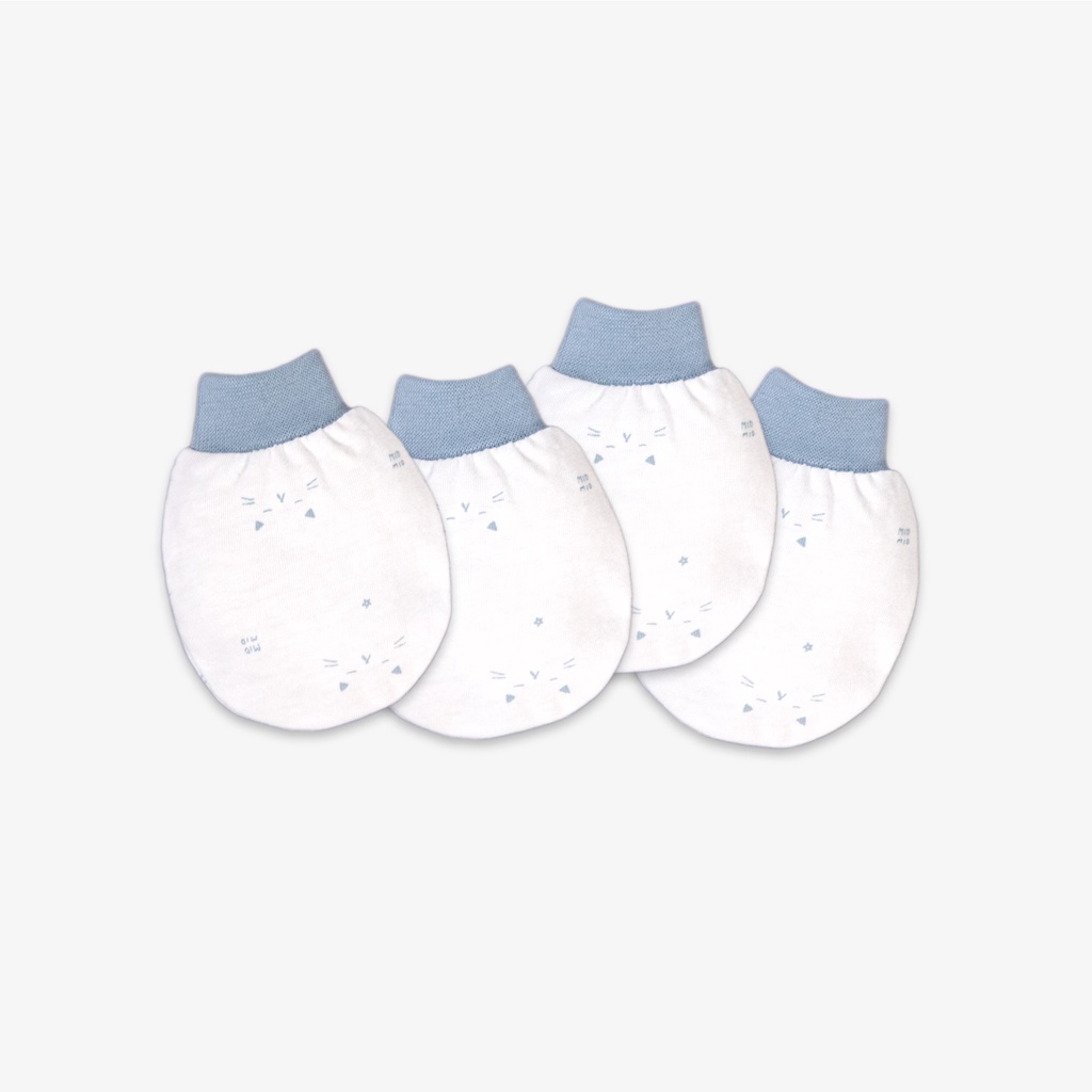 Bao Tay Sơ Sinh MIOMIO, Dành Cho Bé Gái Bé Trai, 100% cotton, Hoạ Tiết Thỏ, Sọc, Mèo Mây, Mặt Mèo