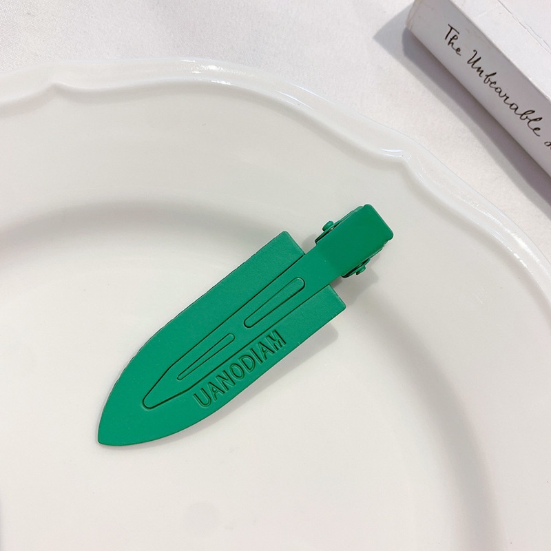 Kẹp Tóc Không Đường May Màu Sắc Tương Phản Phong Cách Nhật Hàn