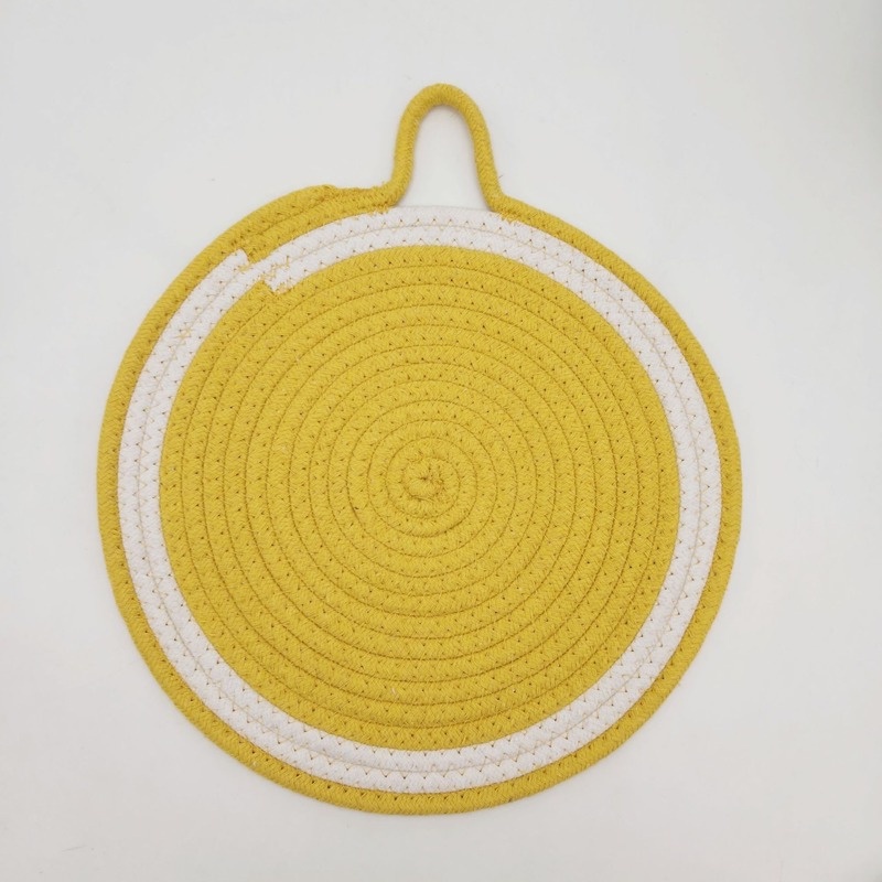 Cotton rope, fruit design, thick, anti-slip, anti-scald table mat