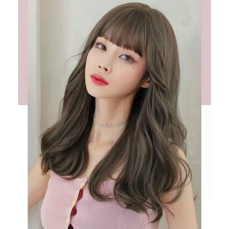 tóc giả nguyên đầu xoăn dợn lửng ❤️FREESHIP ❤️ mã 2204