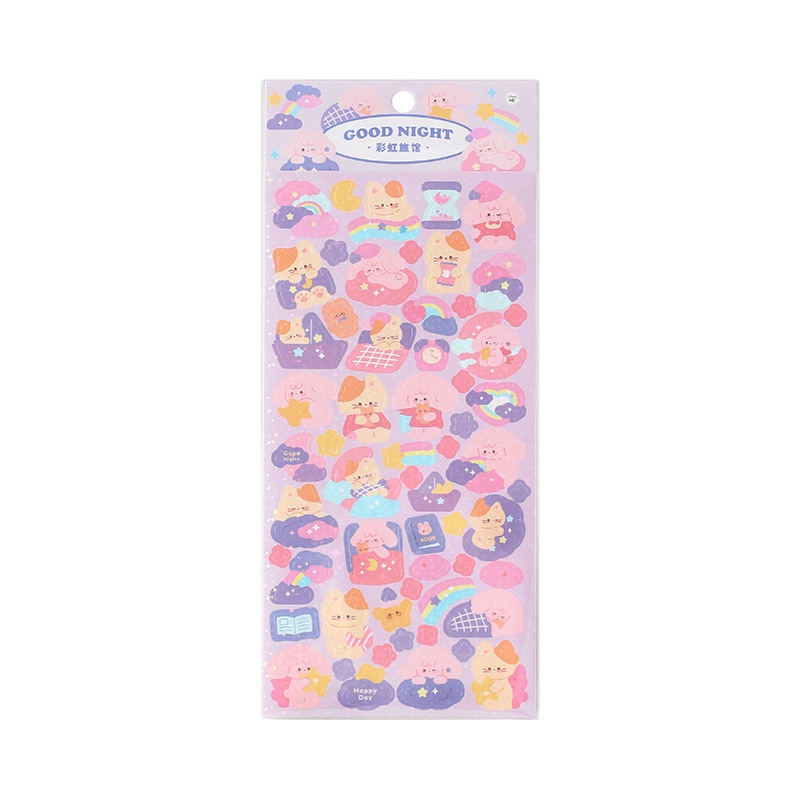 1 Tấm Sticker Dán Tường Hình Động Vật Dễ Thương