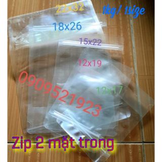 Túi zip đứng hai mặt trong (1 kg size tuỳ chọn)