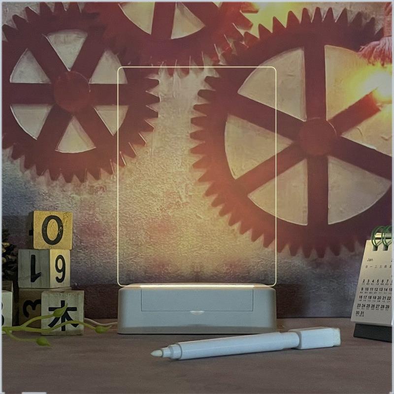 Đèn Ghi Chú Gắn Bảng Acrylic để bàn làm việc, làm đèn trang trí, đèn ngủ Trang Trí Phòng Ngủ Bảo hành Lỗi 1 Đổi 1