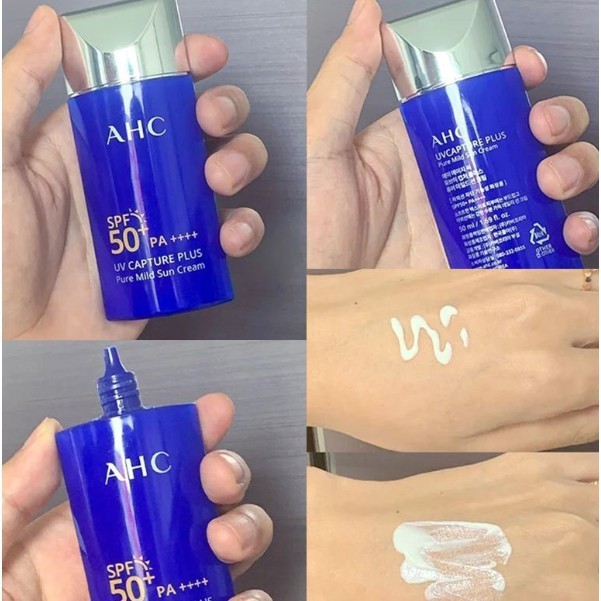 Kem Chống Nắng Ahc 50ml. Chống nắng &amp; Dưỡng ẩm, không nhờn rít - Phù hợp với mọi loại da